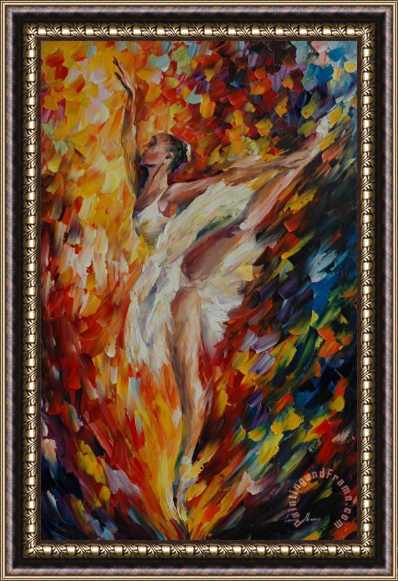Leonid Afremov Ballerina Framed Painting