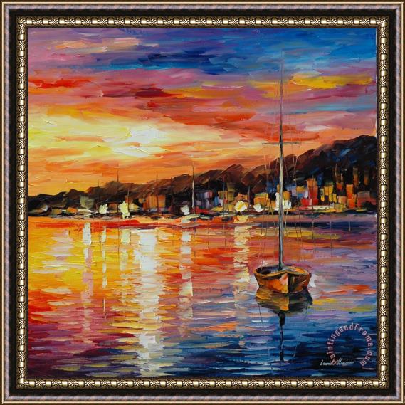 Leonid Afremov Sunrise Framed Painting
