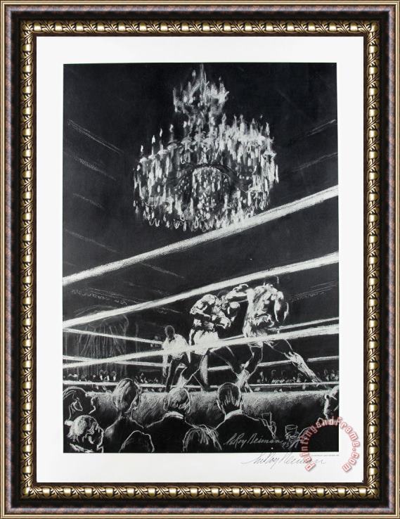 Leroy Neiman Black Tie Boxing Framed Print