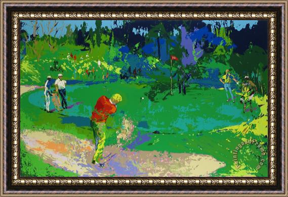 Leroy Neiman Golf's Threesome (trevino, Nicklaus, Palmer) Framed Painting
