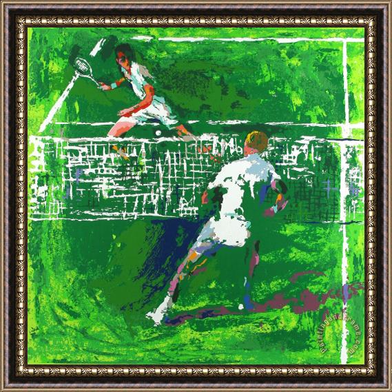 Leroy Neiman Tennis Players Framed Painting