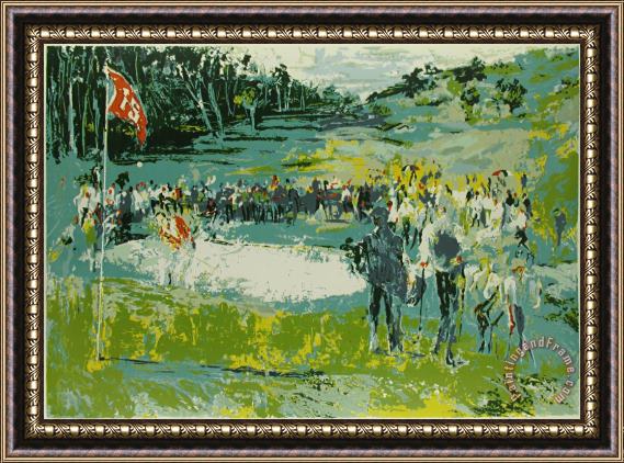 Leroy Neiman Tournament Golf Framed Painting