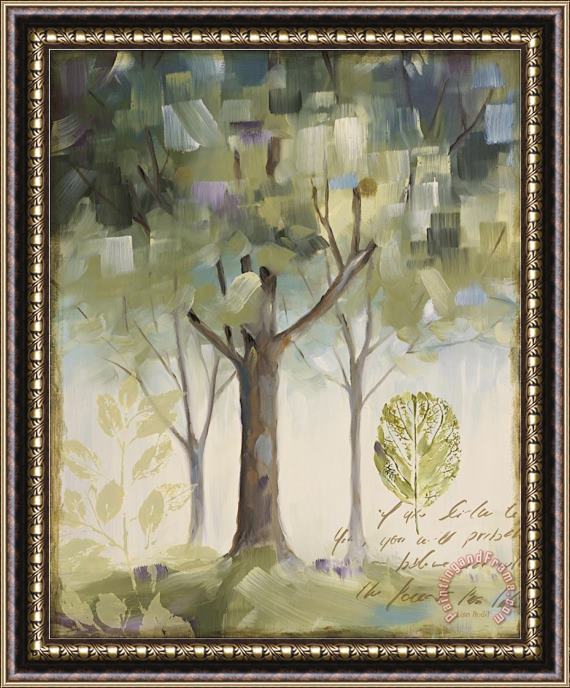 Lisa Audit Hopes And Greens III Framed Painting