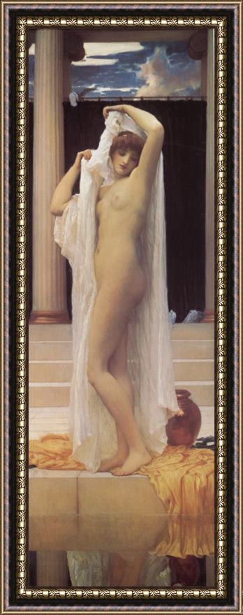 Lord Frederick Leighton The Bath of Psyche Framed Print