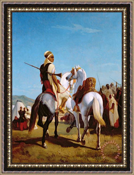 Louis Eugene Ginain The Horse of Submission Framed Painting