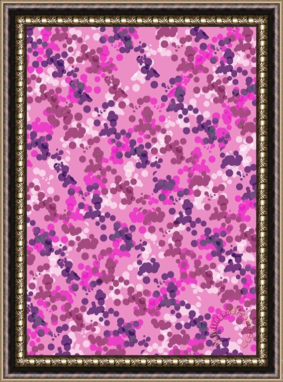 Louisa Knight Dotted Camo Framed Painting