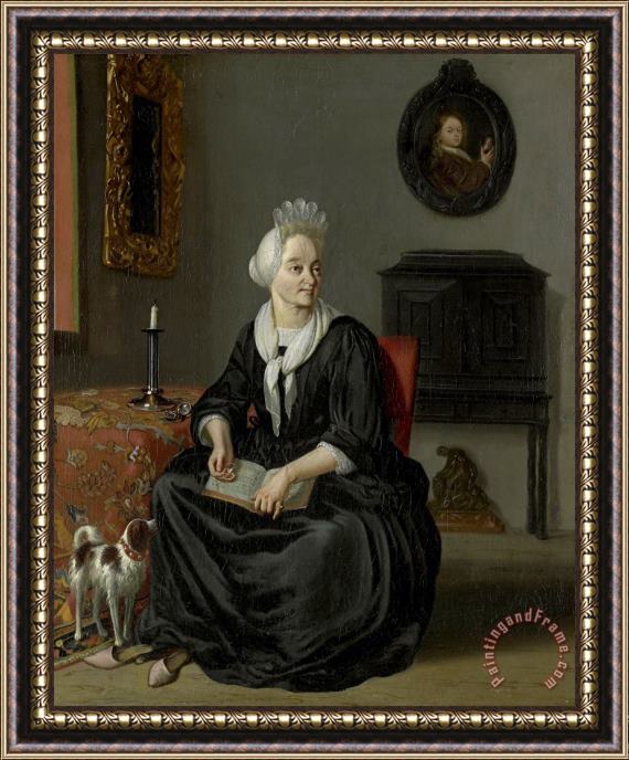 Ludolf Backhuysen Anna De Hooghe (1645 1717). The Painter's Fourth Wife Framed Painting