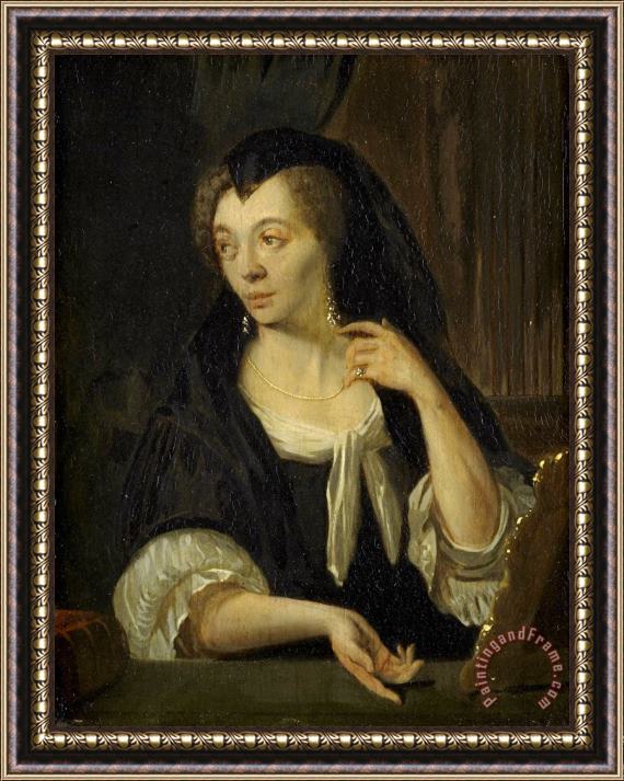 Ludolf Backhuysen Anna De Hooghe (1645 1717). The Painter's Fourth Wife Framed Print