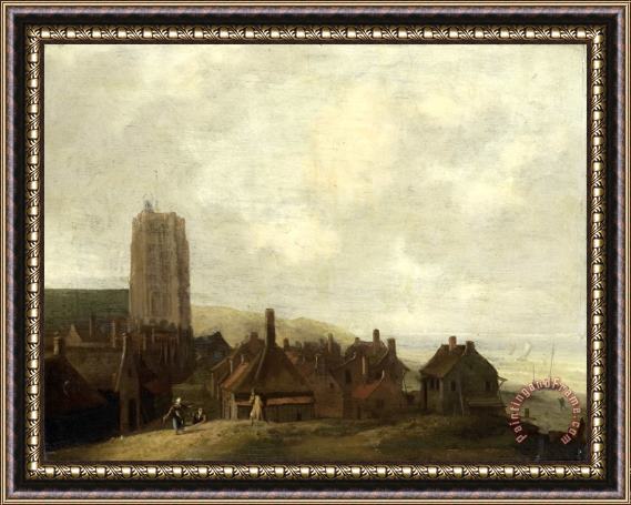 Ludolf Backhuysen View of Egmond Aan Zee Framed Print