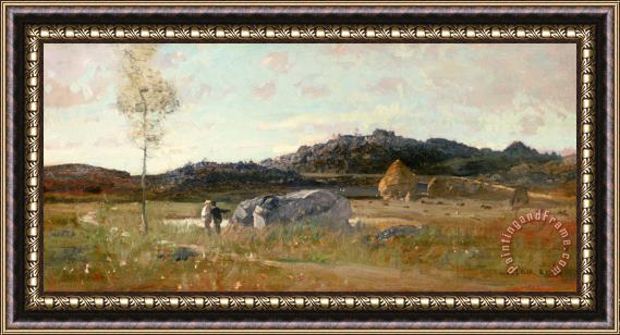 Luigi Loir Summer Landscape Framed Painting