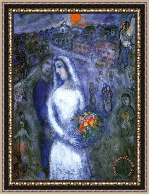 Marc Chagall Le Couple Framed Painting