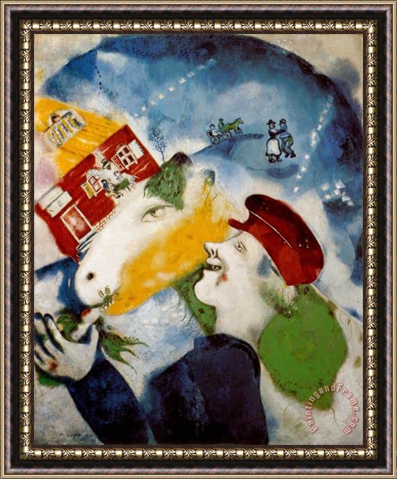 Marc Chagall Peasant Life 1925 Framed Painting