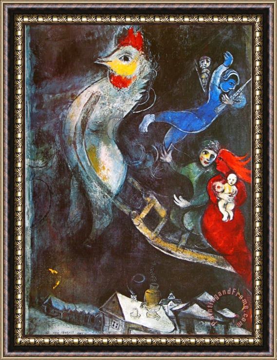 Marc Chagall The Flying Horse Framed Painting