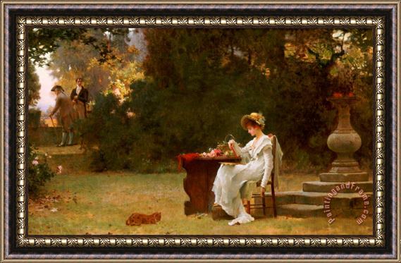 Marcus Stone Love at First Sight Framed Print