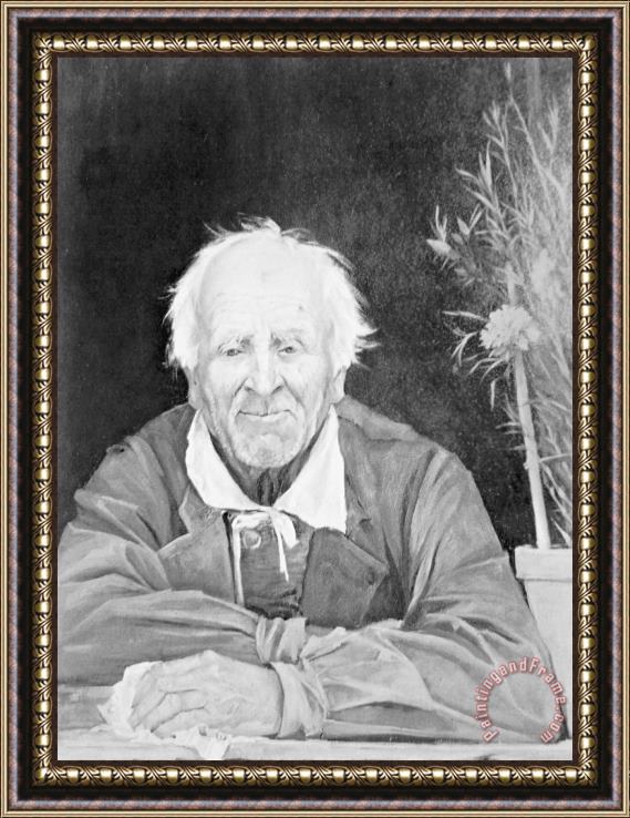 Maria Konstantinowna Bashkirtseff Portrait of an Elderly Man Framed Print