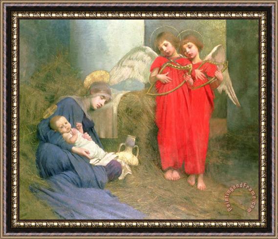 Marianne Stokes Angels Entertaining the Holy Child Framed Painting