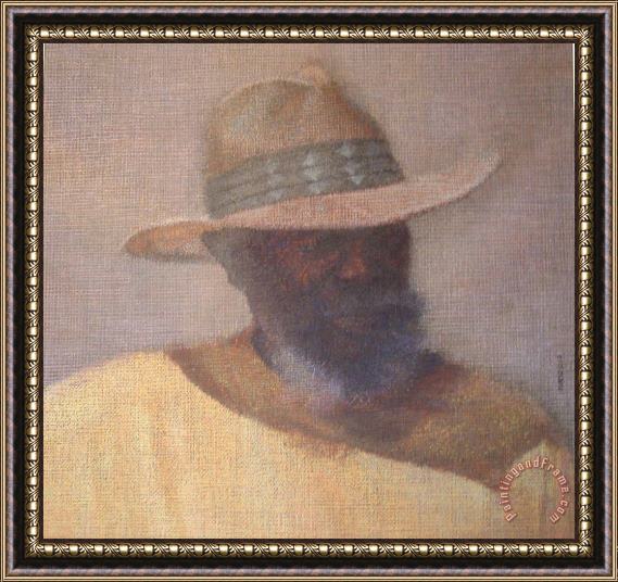 Mario A. Robinson The Medicine Man Framed Painting