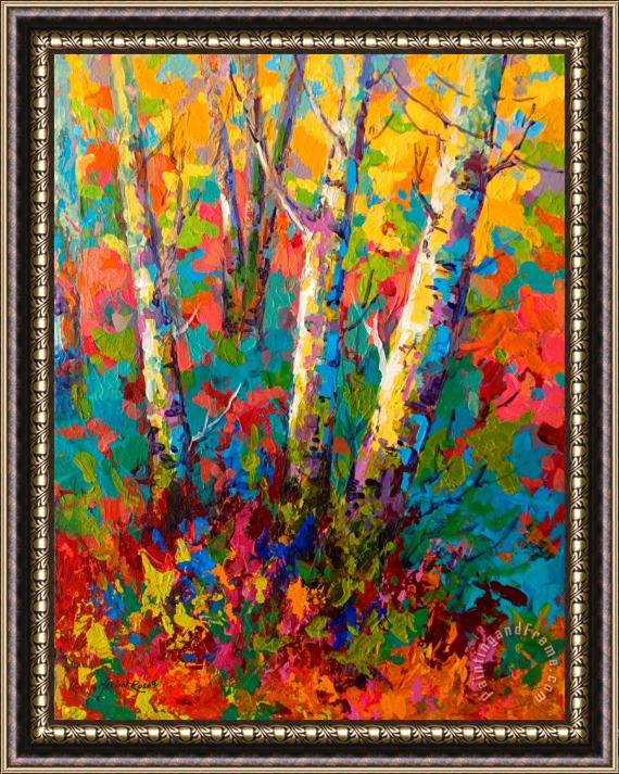 Marion Rose Abstract Autumn II Framed Painting