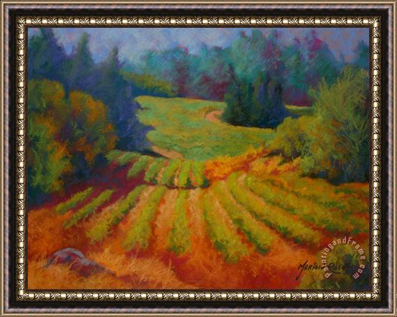 Marion Rose Columbia Valley Vineyard Framed Painting