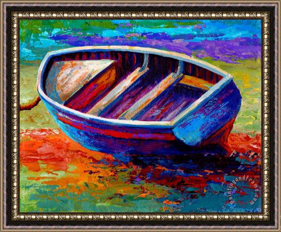 Marion Rose Riviera Boat III Framed Painting