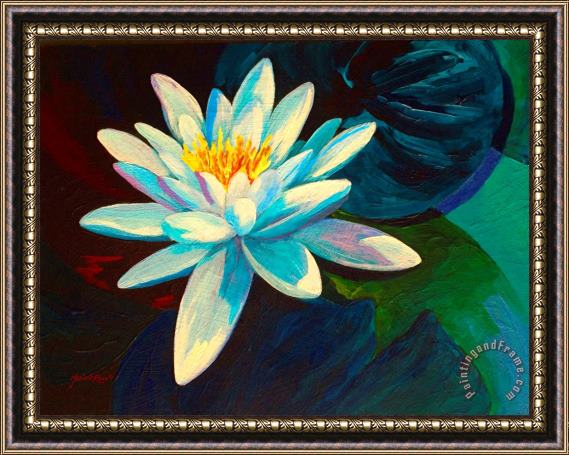 Marion Rose White Lily III Framed Painting