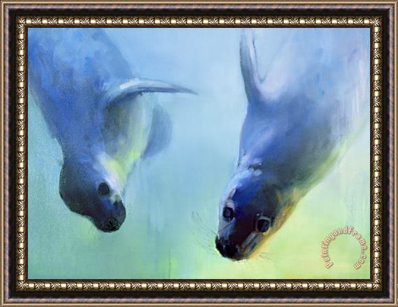 Mark Adlington Equally fascinating Framed Painting