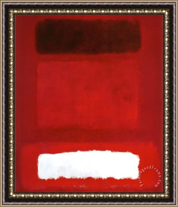 Mark Rothko Red White Brown Framed Print