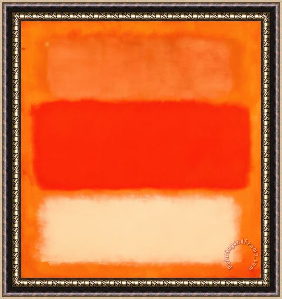 Mark Rothko Rothko in Orange Framed Painting