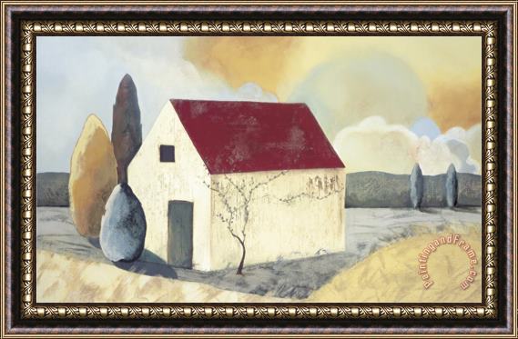 Mary Calkins Country House Framed Painting