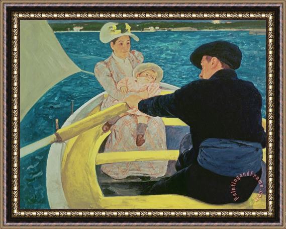 Mary Stevenson Cassatt The Boating Party Framed Painting