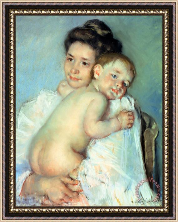 Mary Stevenson Cassatt The Young Mother Framed Painting