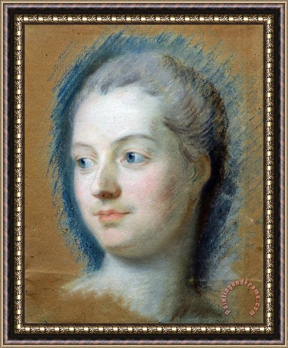 Maurice-Quentin de La Tour Portrait of Madame De Pompadour (1721 64) Framed Print