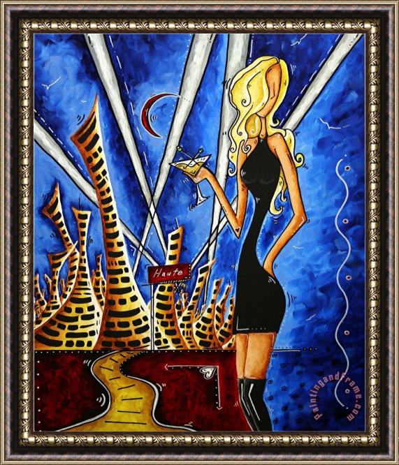 Megan Aroon Duncanson A Toast to The Little Black Dress Framed Painting