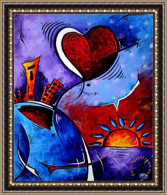 Megan Aroon Duncanson City in Motion Framed Painting