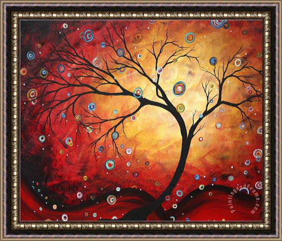 Megan Aroon Duncanson Red Halo Framed Painting
