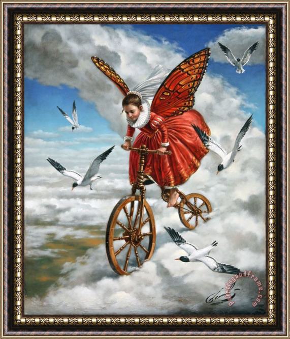 Michael Cheval Down to Earth Framed Print