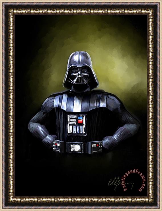 Michael Greenaway Darth Vader Star Wars Framed Painting