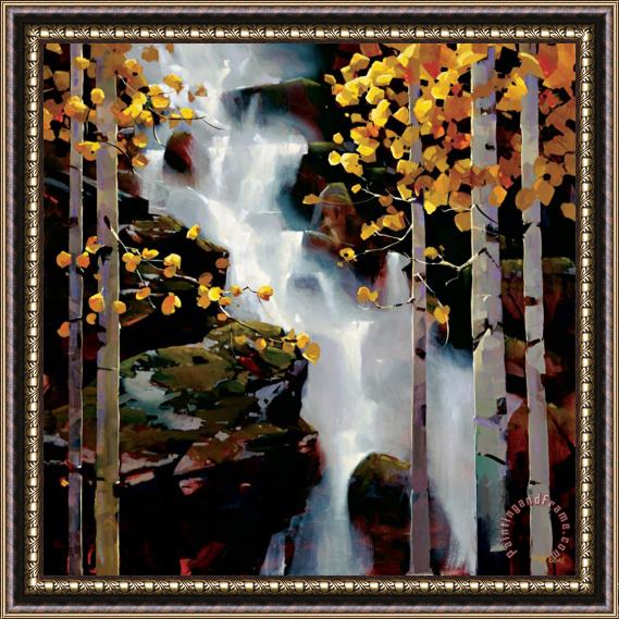 Michael O'toole Waterfall Framed Painting