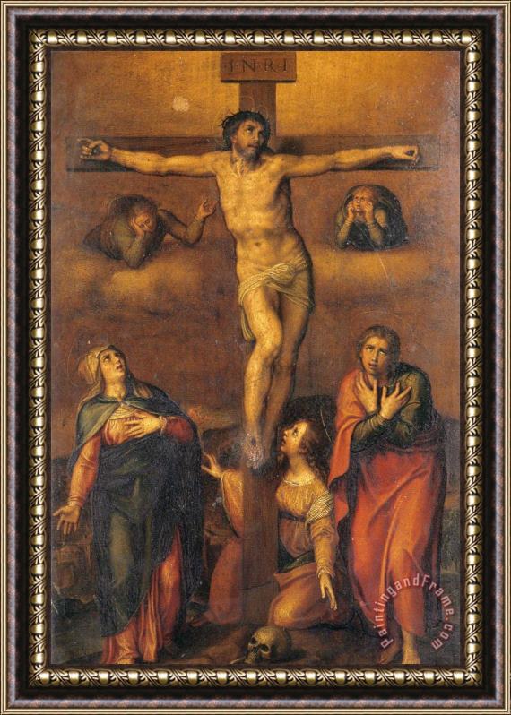 Michelangelo Buonarroti Crucifixion 1540 Framed Print