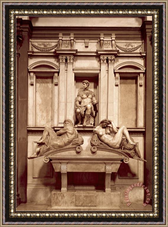 Michelangelo Buonarroti The Day And Night Framed Print