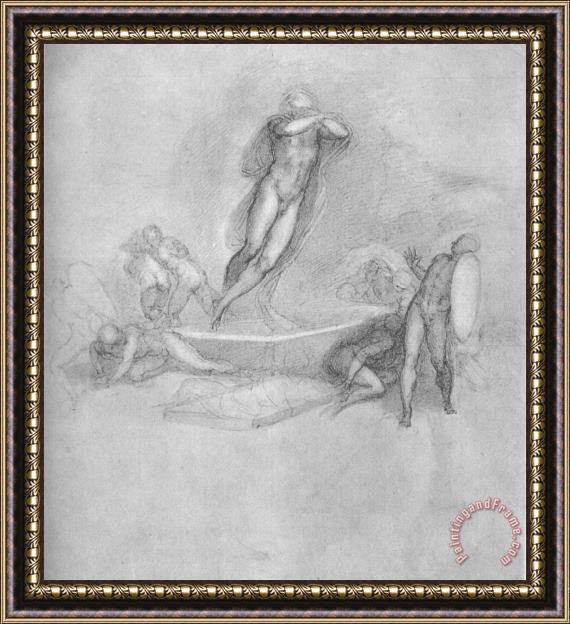 Michelangelo Buonarroti The Resurrection of Christ Framed Painting