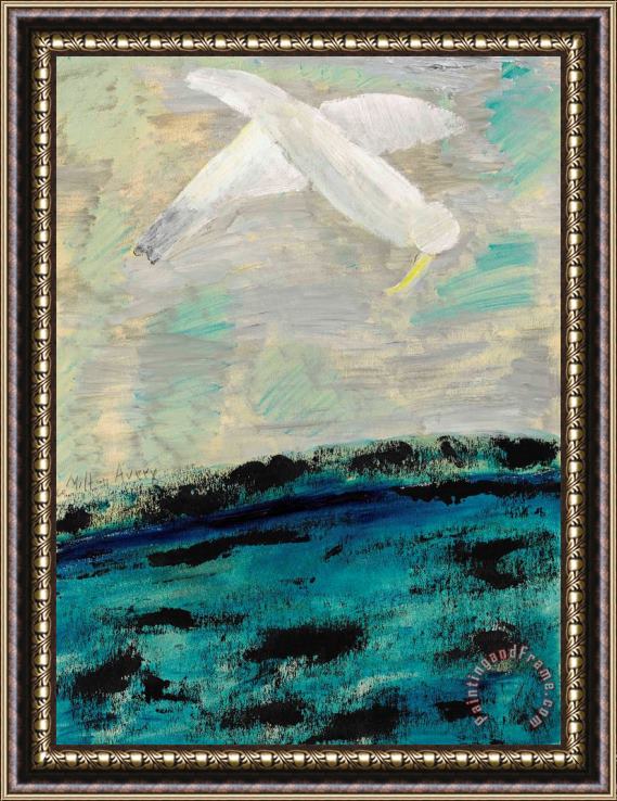 Milton Avery Plunging Bird Framed Painting
