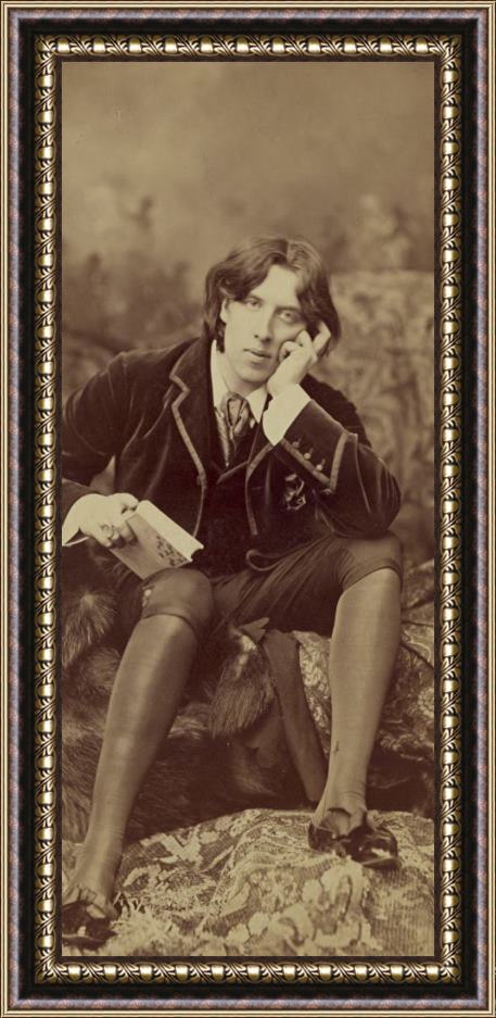 Napoleon Sarony Oscar Wilde 1882 Framed Painting