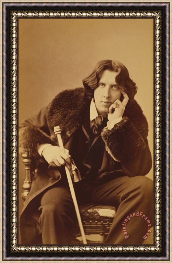 Napoleon Sarony Oscar Wilde 1882 Framed Painting