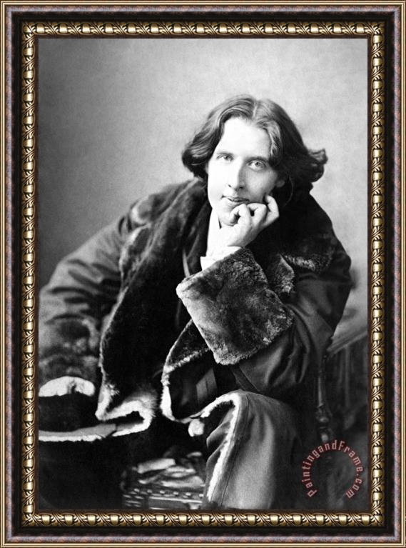 Napoleon Sarony Oscar Wilde In His Favourite Coat 1882 Framed Print