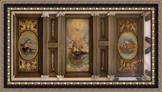 Nicolaes Van Helt Stockade Ceiling Execution Chamber Framed Print