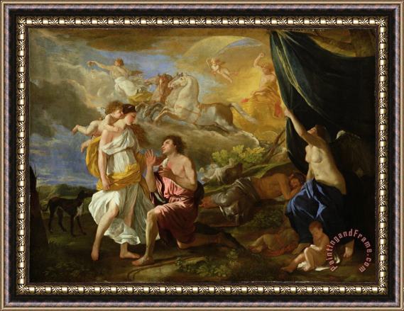 Nicolas Poussin Selene and Endymion Framed Painting