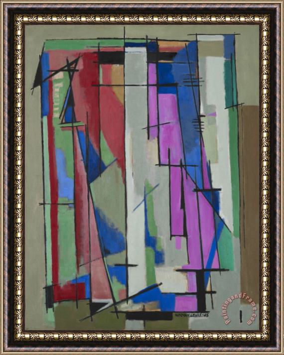 Norman Lewis Composition I Framed Painting