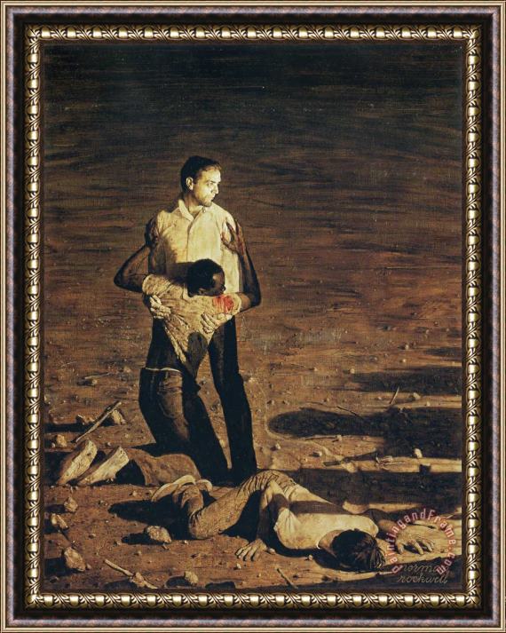 Norman Rockwell Southern Justice Murder in Mississippi 1965 Framed Print