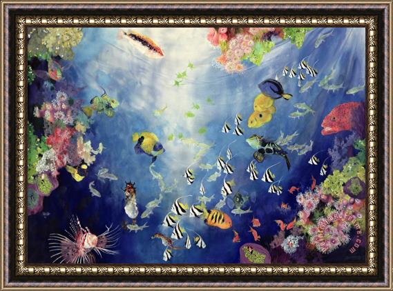 Odile Kidd Underwater World II Framed Print
